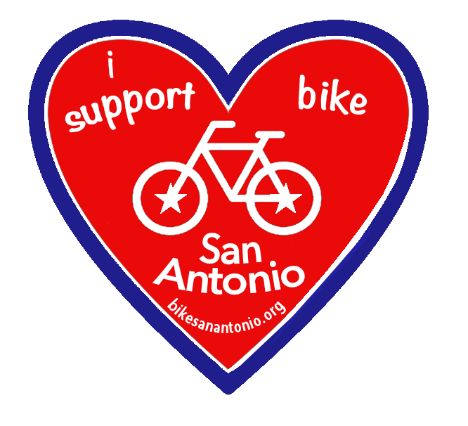 I support Bike San Antonio sticker